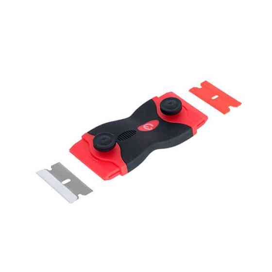 Ніж-скребок з комплектом лез, для чищення скла і роботи з самоклеючими плівками INTERTOOL HT-0559 Киев