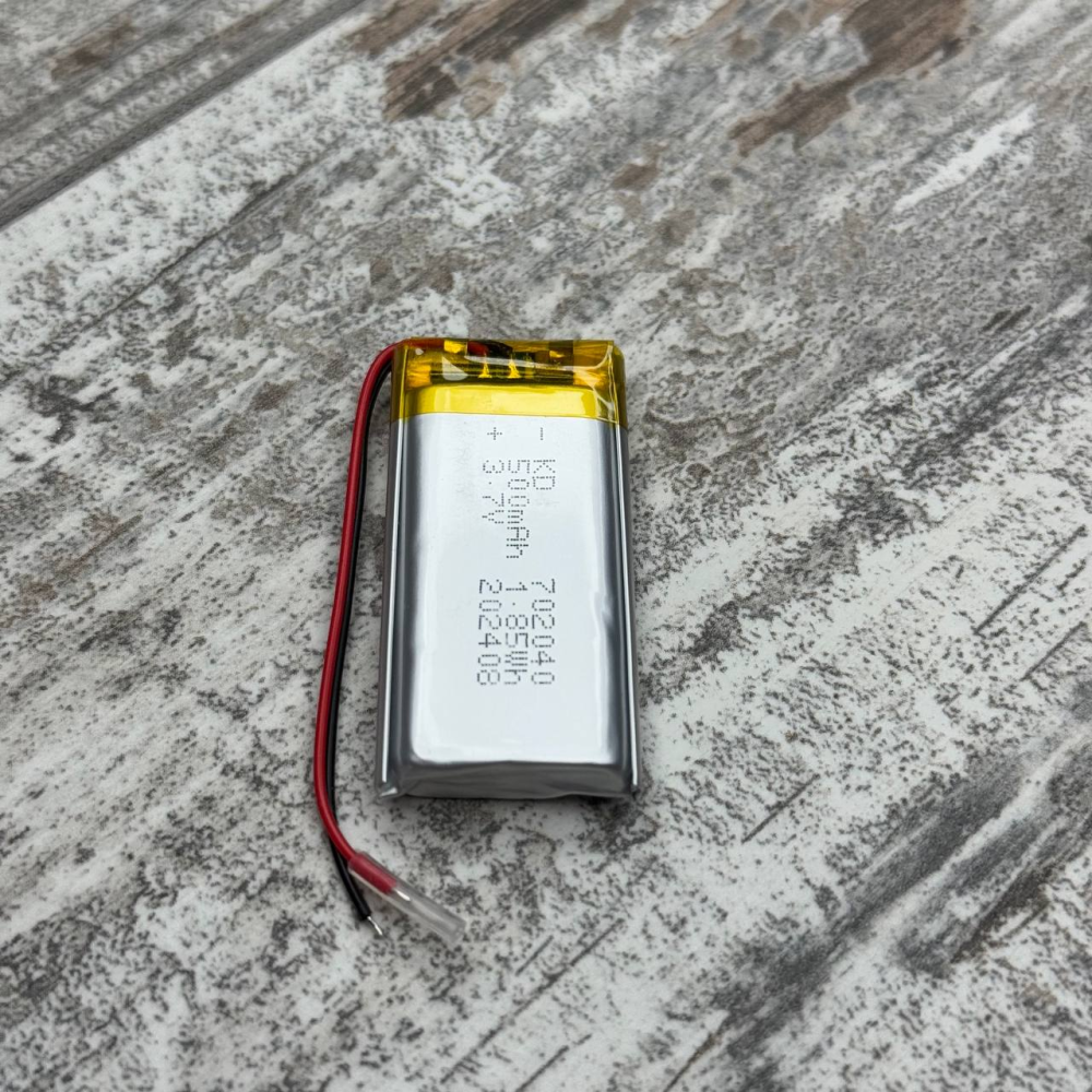 Аккумуляторная батарея Li-pol 702040 3.7В 500мАч для RC моделей MP3 MP4 GPS DVR устройств Киев - изображение 3