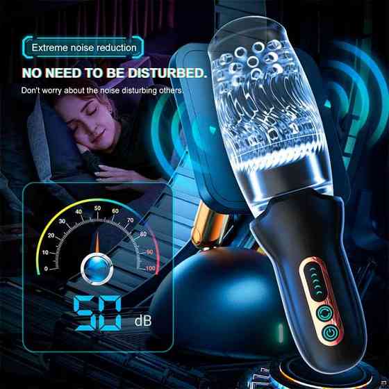 Автоматический мастурбатор с ротацией Warrior 360 - 10 режимов вибрации, 5 режимов ротации Винница