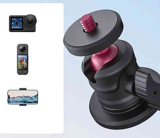 Магнітний тримач для екшн-камери GoPro DJI Insta360 Telesin S7-JBK-12 SBR Київ