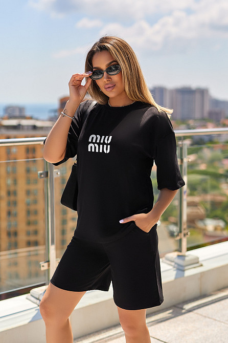 Летний спортивный костюм оверсайз 