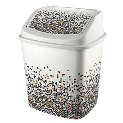 Відро для сміття 8л пластик з малюнком мозаїка ELIF Житомир - фото 1