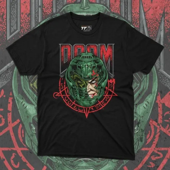 Футболка для подростка мальчика с принтом Doom Doomguy Размер 160 Anime11043 Днепр