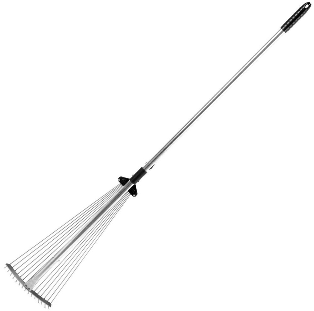 Граблі віялові металеві з ручкою Харків - фото 1