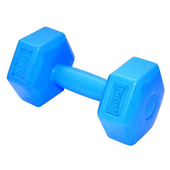 Гантель композитна PowerPlay 4124 Hercules 3 кг. Синя (1 шт.) Кам'янське