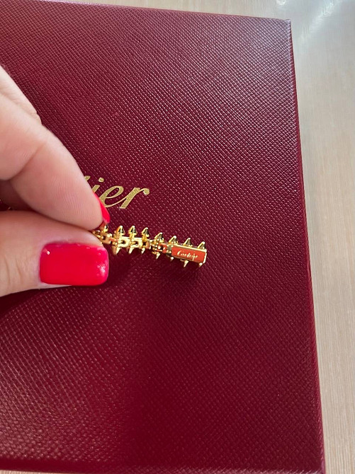 Браслет Cartier  Подвижные зубчики  Лимонное золото Одесса - изображение 7