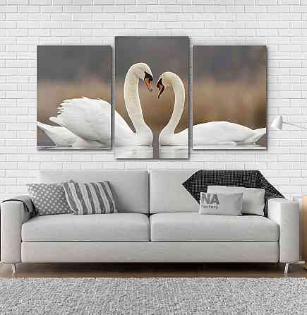 Модульна картина Природа Лебеді Art-127_3 Київ
