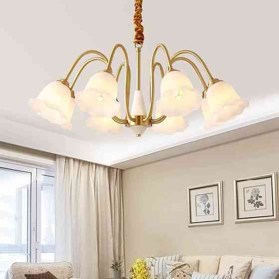 Люстра светодиодная потолочная 5029 Золотистый (8 плафонов) Винница