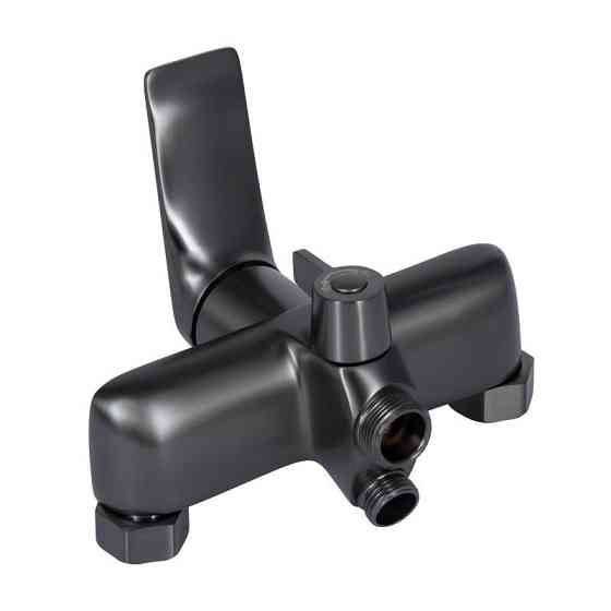 Смеситель для ванны Qtap Vlasta New c душевым гарнитуром QTVLA260GMB45645 графит Киев