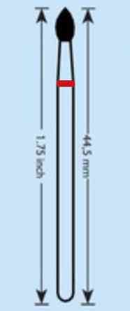 Алмазная насадка пламевидная . Киев