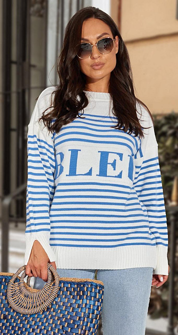 Модный свитер в полоску (48-52) Киев - изображение 5