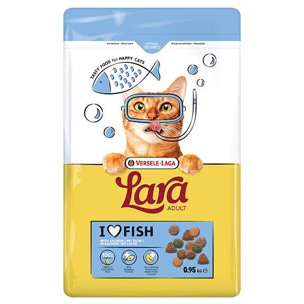 Lara Adult with Salmon ЛАРА ЛОСОСЬ сухий преміум корм для котів Київ - фото 1