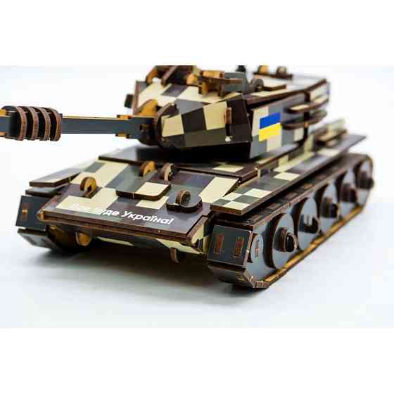 Дерев'яний 3D конструктор Танк 162-0074, 162 деталі Вінниця