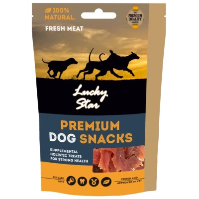 Лакомство для собак Lucky Star мягкое утиное вяленое мясо 11 см 85 г (4820111434138) Винница - изображение 1
