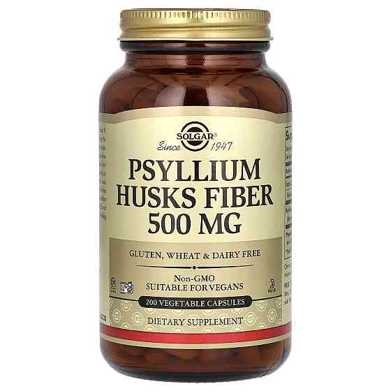 Псиліум лушпиння насіння подорожника (Psyllium Husks Fiber) 500 мг 200 капсул Київ