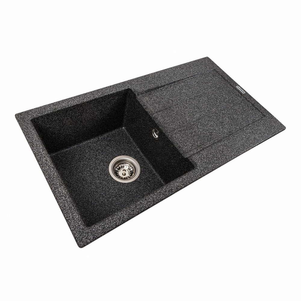 VALESO Гранітна мийка для кухні VALESO SOLID 7843 матова Графіт Коломия - фото 9