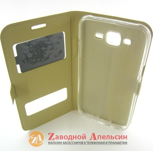 Чохол книжка Samsung J5 J500 Smart Case gold Одеса - фото 6