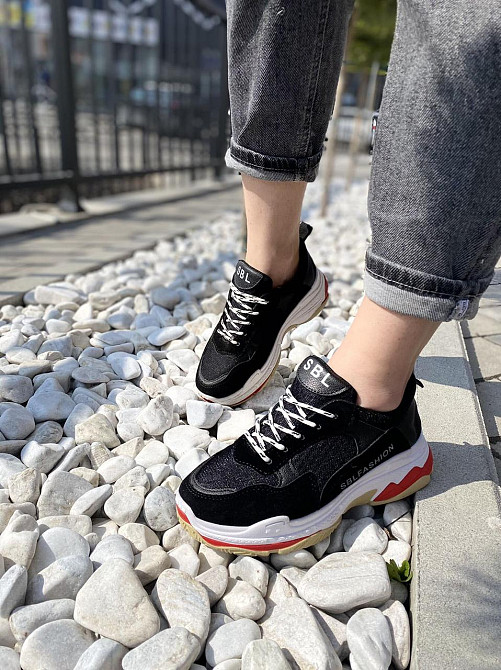 No brend Кросівки жіночі H1020 чорні (весна-осінь, еко-замша) (1576) лише 36р. Коломия - фото 7