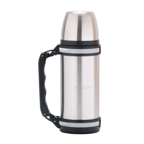 Термос 1000мл з ручкою та ремінцем нержавіюча сталь KAMILLE 2090 Житомир - изображение 9