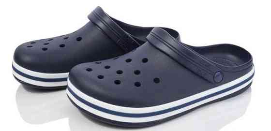Мужские кроксы синие сабо 