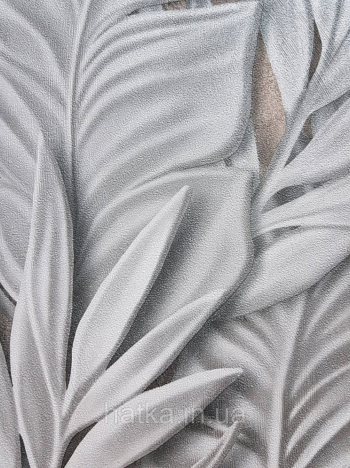 Шпалери метрові вінілові на флізеліні Sintra Vila листя гілки сірі на коричневому 533437 Київ - фото 3