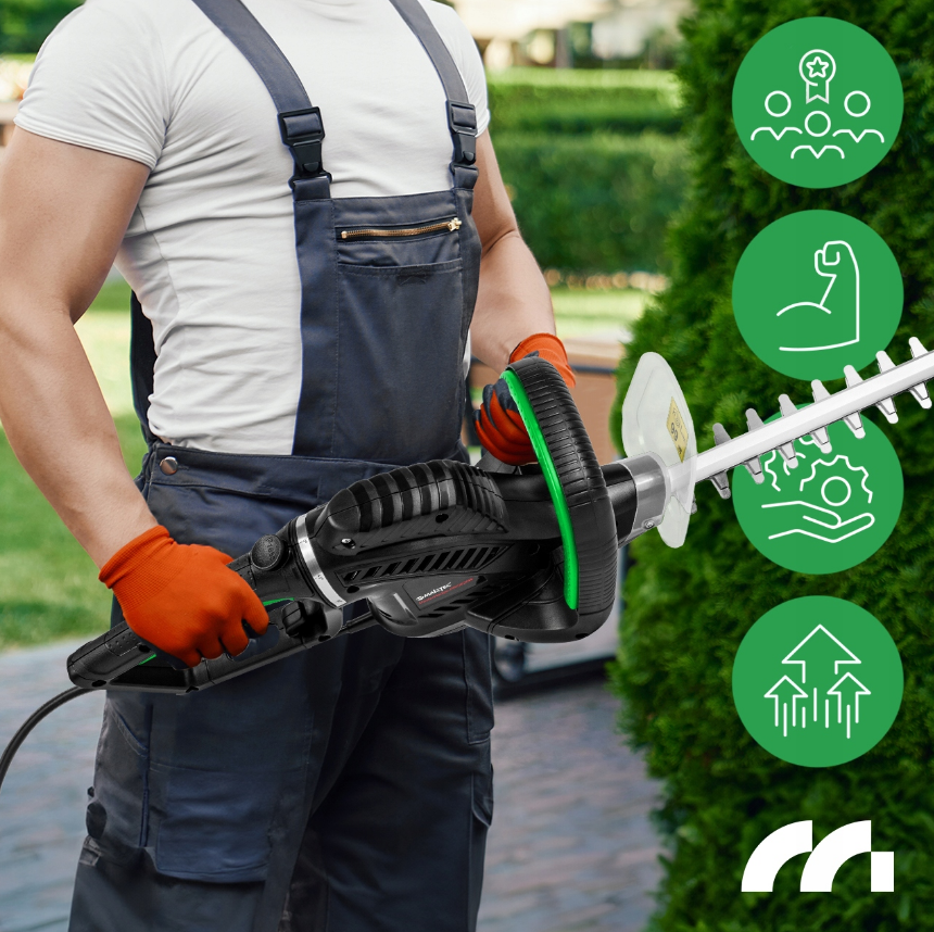 Електричний кущоріз із лазерною різкою 61см 1800Вт Maltec (Польща) Київ - фото 18