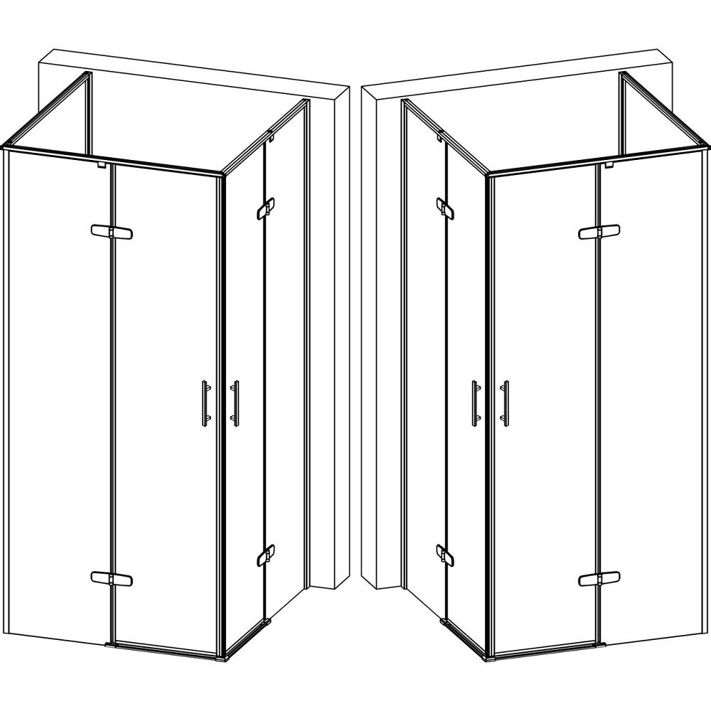 Душевая кабина квадратная без поддона от стены WDA N90TC BRAVO (1уп.) Киев - изображение 4