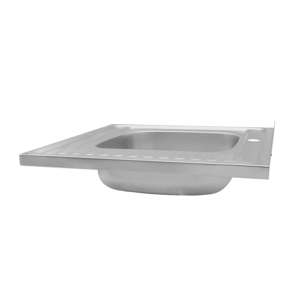 Кухонная мойка накладная Kroner KRP Satin - 6060L (0.6 мм) Киев - изображение 3