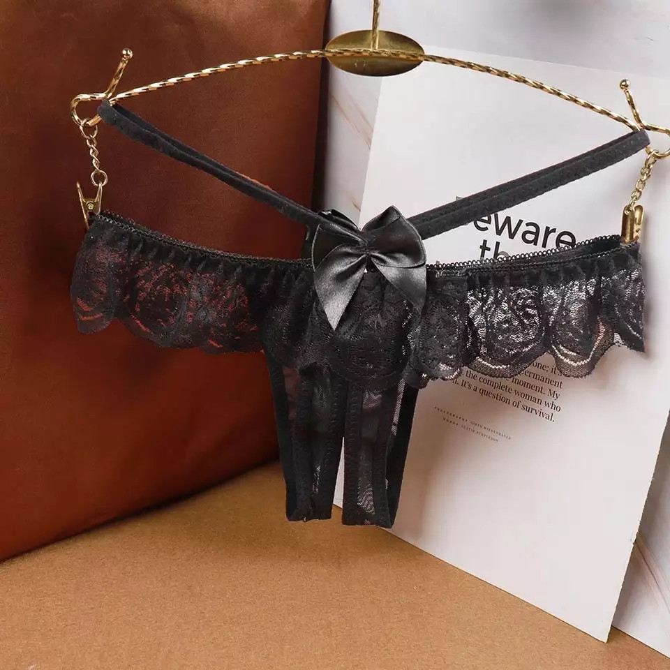 Трусики с интимным доступом и бантиками - размер универсальный (на резинке) Киев - изображение 1