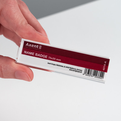 Бейдж Axent акриловий на магніті 4514 (75х20 мм) (4514-A) Вінниця - фото 3