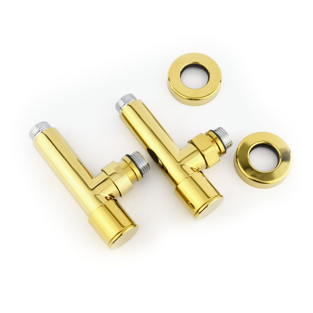 Кран кутовий для сушарок для рушників Raftec 1/2"х1/2" подовжений, золото, 2 шт. Київ - фото 2