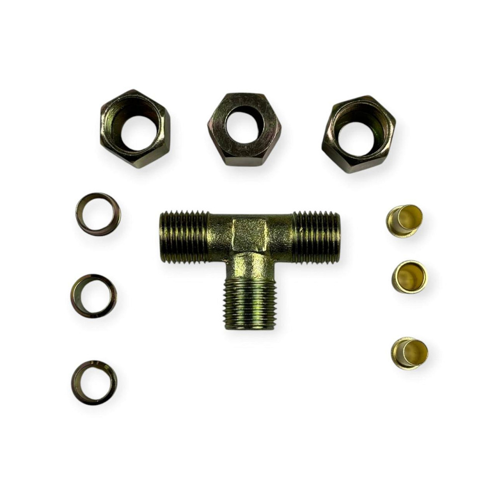 Аварійне метал розбірний трійник 10x10x10 PVC з'єднання Мукачево - фото 2