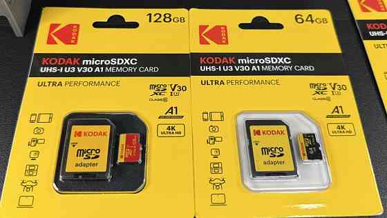 Карта памяти Kodak micro SD 64 128Гб с адаптером. Киев