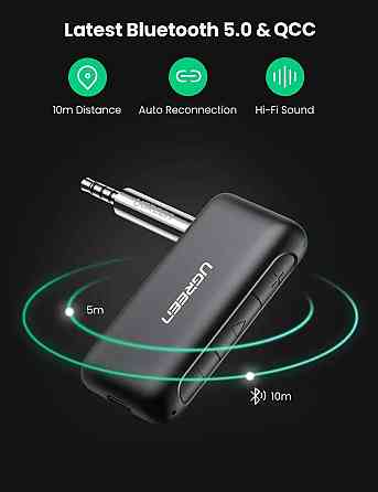 Bluetooth-ресивер UGREEN CM276 Bluetooth 5.0 Receiver Audio Adapter(UGR-70303) (UGR-70303) Київ