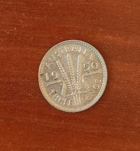 Австралия 3 пенса 1950 Серебро Полтава - изображение 1