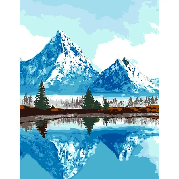 Картина за номерами „Гірські вершини“ 35×45см в коробці ROSA START Київ - фото 1
