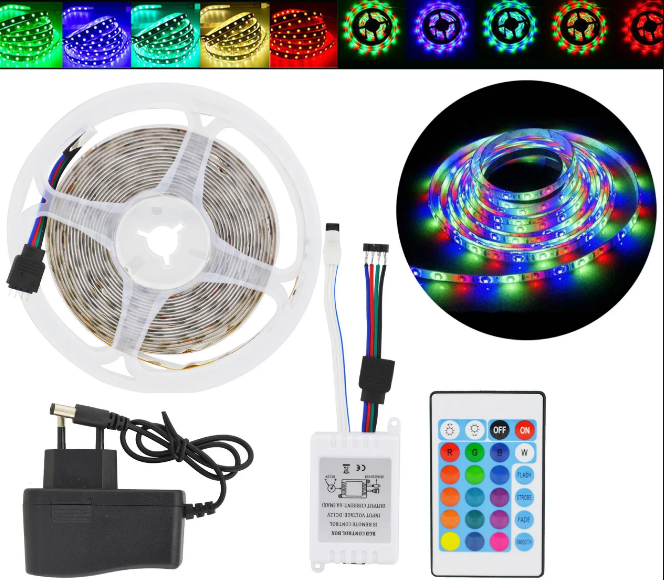 Стрічка світлодіодна RGB LED Strip 2033 5 метрів Дніпро - фото 2