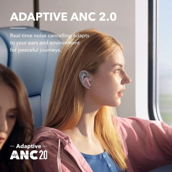 TWS наушники Soundcore Liberty 4 NC by Anker розовые, LDAC, ANC 98,5%, 6 микрофонов, Bluetooth 5.3, до 50 ч Киев