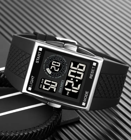 Чоловічий наручний кварцовий годинник Skmei 1967 (Сріблястий з чорним) Вінниця