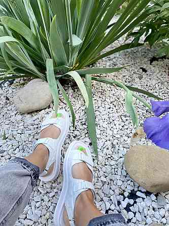 No brend Босоніжки жіночі 19-1 білі (літо, шкіра натуральна) (5087) 37р.38р.39р. Коломия