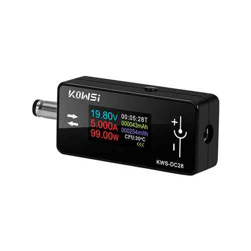 Тестер тока напряжения мощности энергии 4-30В 0-12А, 5.5x2.5мм, KWS-DC28 Вінниця
