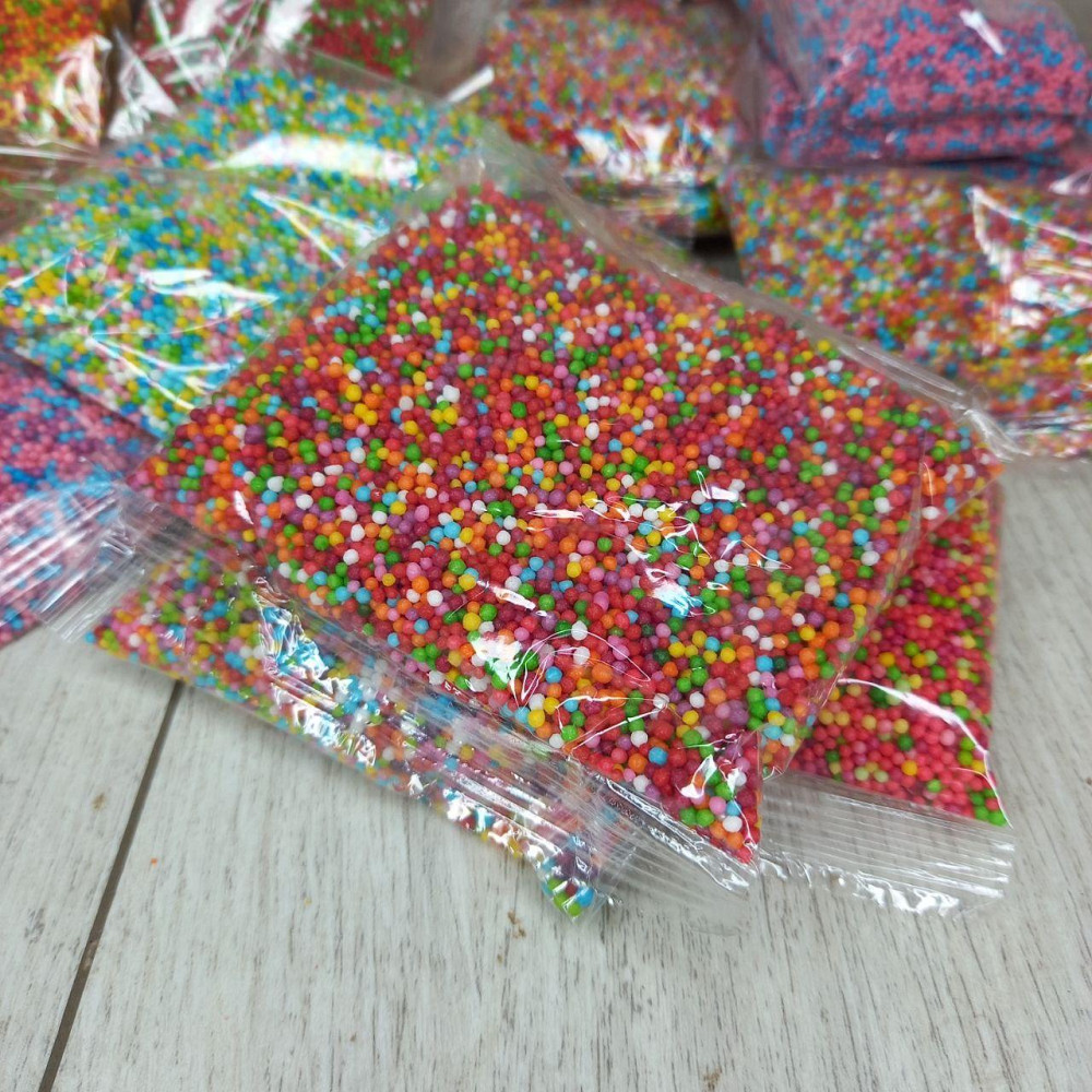 Посипка кондитерська цукрова різнобарвна «Кульки» Наволода мікс, 100 г для декору випічки Харків - фото 8