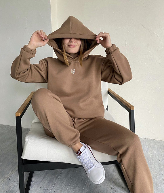 Спортивний костюм з гербом України | худі + джогери M Чернівці - фото 1