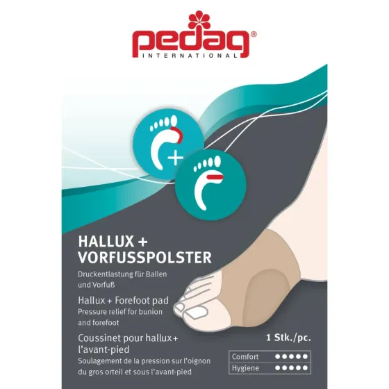 Еластичний бандаж з силіконовою вставкою Pedag Hallux-Vorfusspolster 279 Дніпро