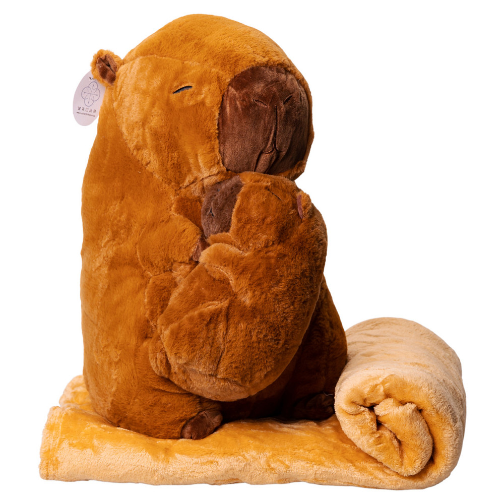 Colorful Home М'яка іграшка-плед, подушка 3 в 1 Капібара Коричневий Colorful Home 509-4B Коломыя - изображение 1