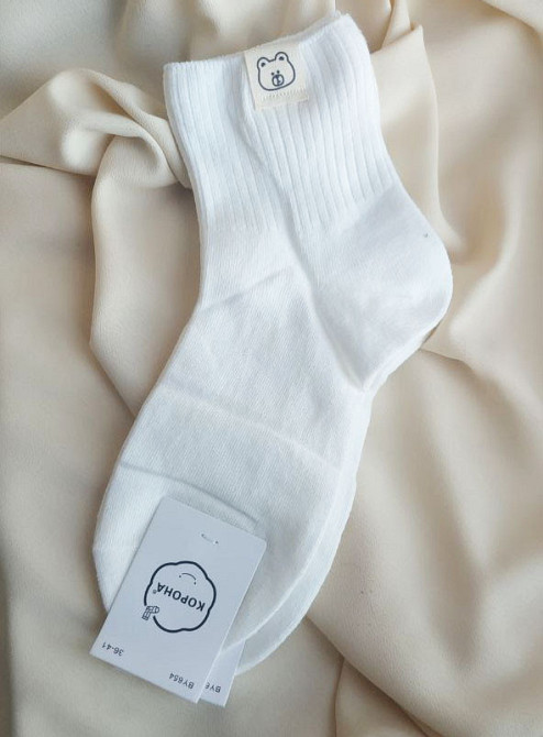 Носки женские хлопок р36-41 Белый Харьков - изображение 1