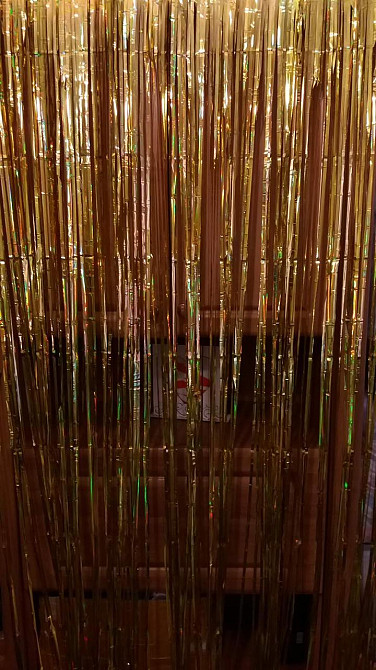 Дождик фотозона с голограммой 2 м на 1 м золотистый Киев - изображение 4