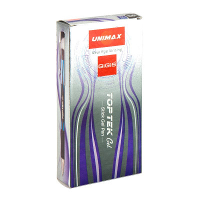 Ручка гелевая Unimax Top Tek Gel, черная (UX-133-01) Винница - изображение 3