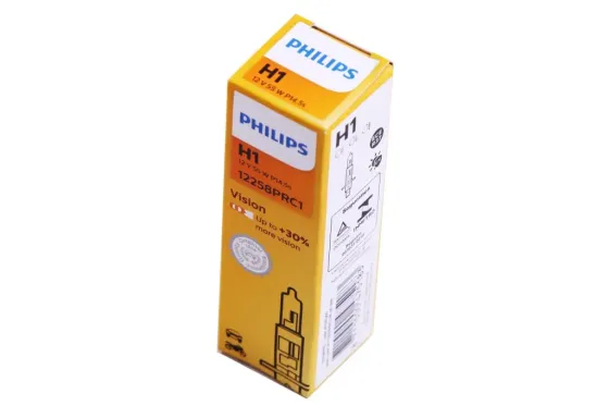 Лампа галогенная 12В  H1 Philips 55  +30% Vision Винница