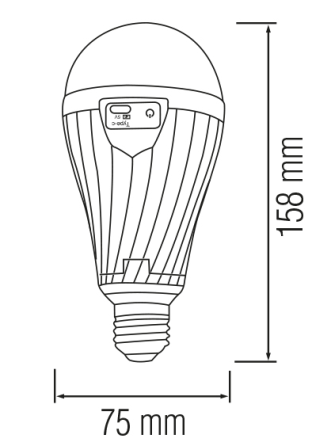 Лампа акумуляторна  "DURALITE-12" 12W 6400К, E27 Одеса